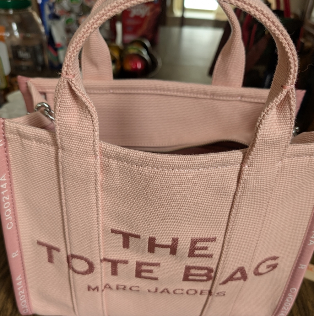 Light Pink Canvas Tote Bag